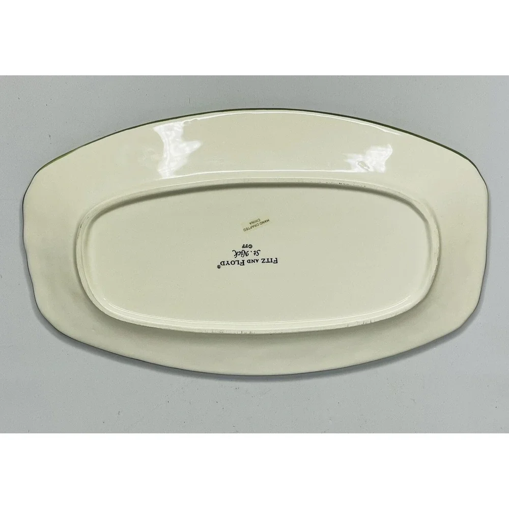 Fitz‎ and Floyd Holiday Serving Plate Dish MERRY CHRISTMAS TO ALL Tableware 10